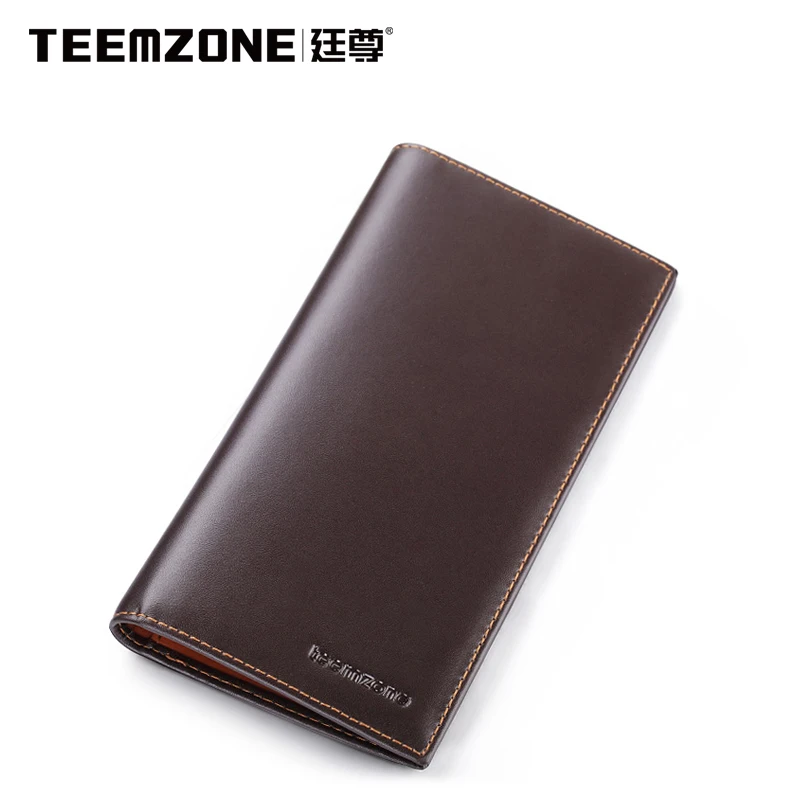 

Men Wallet Brand Teemzone Mens Wallet Leather Genuine Men's Purse Clutch Bag Cowhide Credit Card Holder Man Wallet Free Shipping