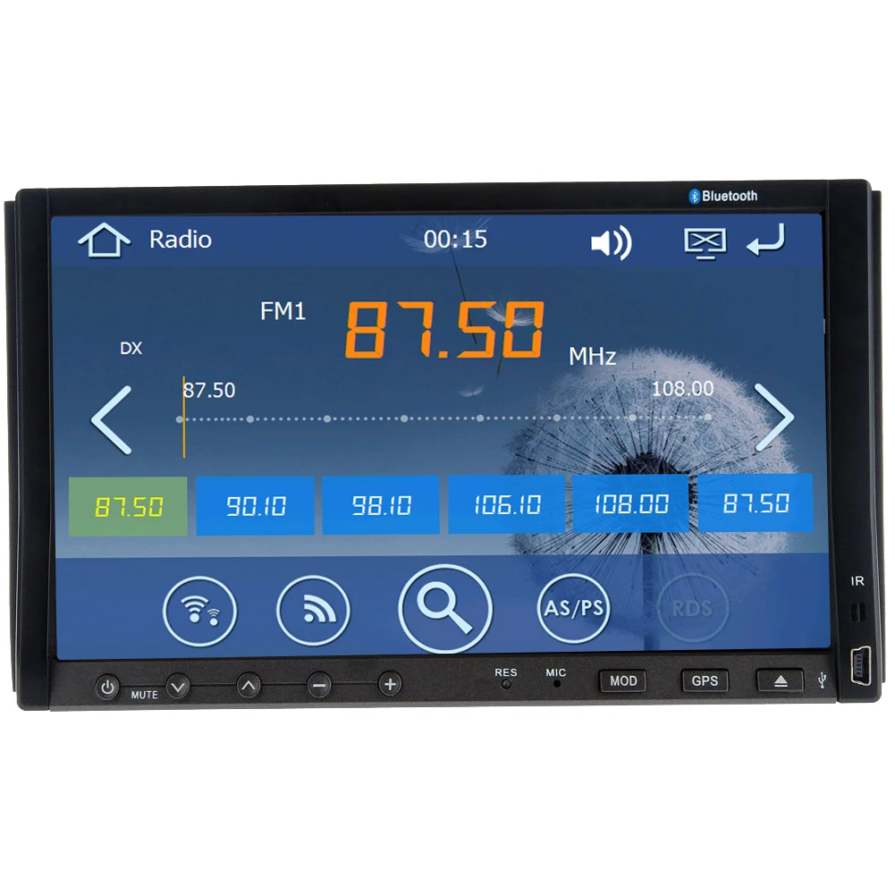 Clearance Radio Autoradio Logo CD RDS win8 AMP Video Stereo GPS Car DVD MP3 7"Touch Screen Player FM AM Audio 3D BT Sub 11