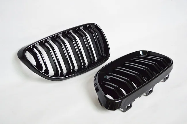 

2 series F22 F23 Glossy Black 3M Color, Carbon Fiber Racing Grille for BMW M2 F87 F23 Kidney Bumper Grill 2014+