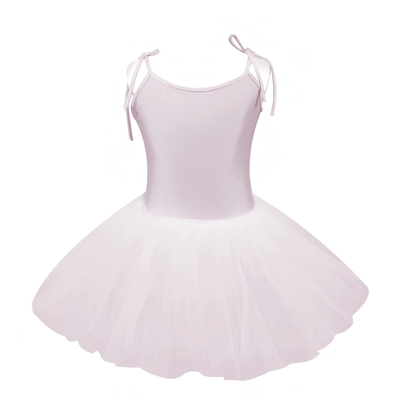 2018 Cute Ballet Tutu Dress For Children Girls Dancing Clothes Gymnastic Dress Leotards Costumes Sling Spandex Polyester 128 Pink