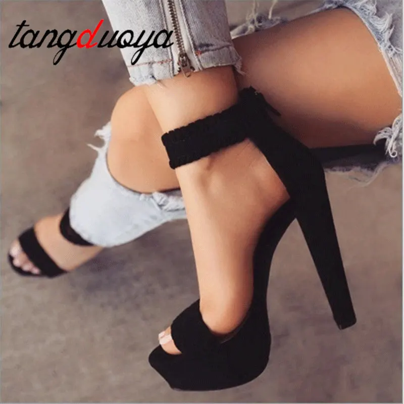 

2019 New Sexy Women Pumps Fashion Sandals Summer Shoes High Heel 14cm Peep Toe Sandals Braided Foot Ring Ankle Strap Sandals