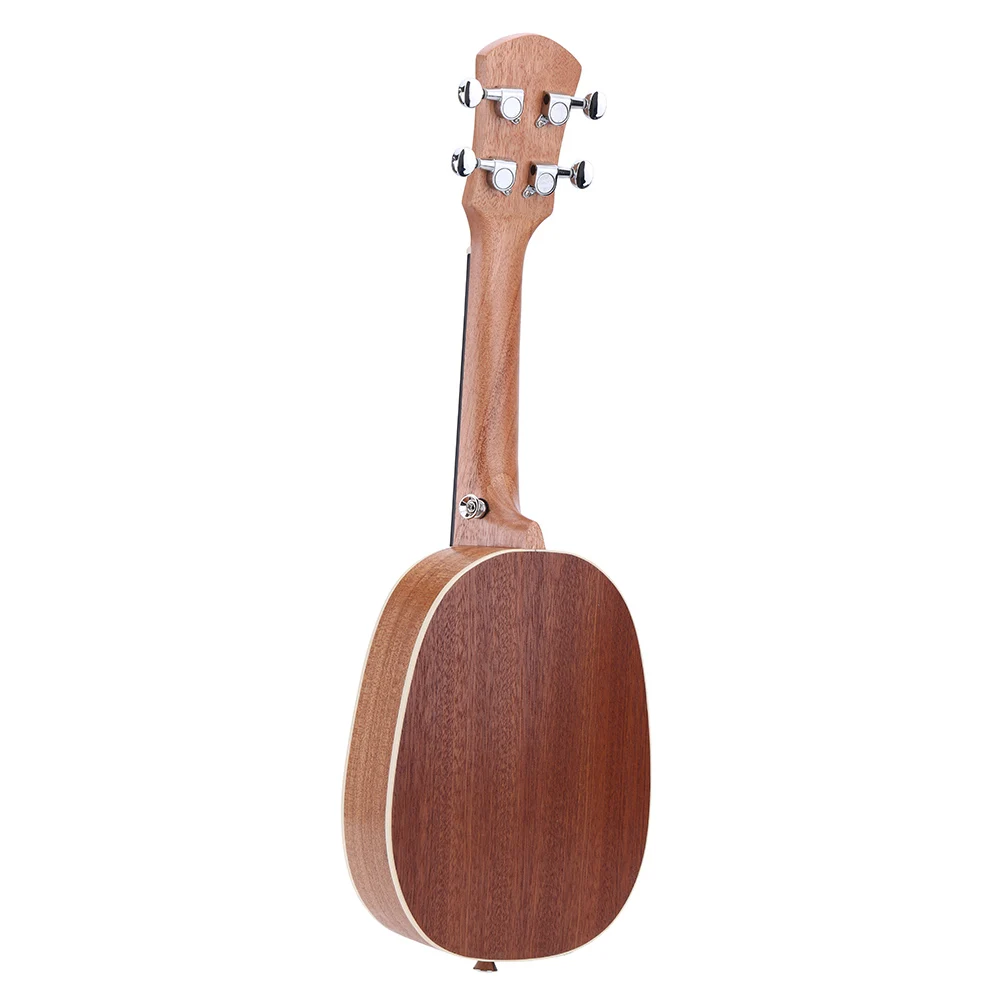 Высокое качество 2" ананасовая форма сопрано Укулеле прочный Sapele Ukulele Ukelele матовый 4 нейлоновые струны палисандр гриф