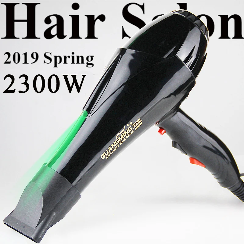 

For hairdresser and hair salon 3 meter long wire EU Plug Real 2300w power professional blower dryer salon Hair Dryer hairdryer