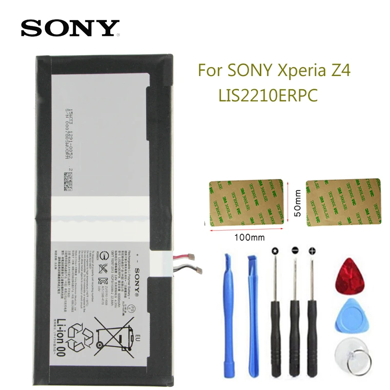 

Original Replacement Sony Tablet Battery LIS2210ERPC For SONY Xperia Z4 Tablet Ultra SGP771 SGP712 Genuine 6000mAh