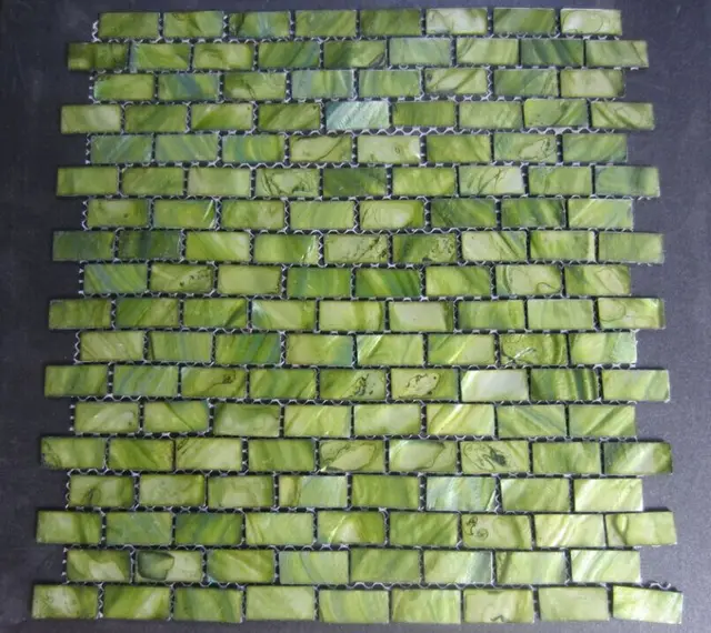 Dyed Green Decorative Mosaic Brick Tile 3 5 X 1 6 Inch For Dyed Green Decorative Mosaic Brick Tile 3 5 X 1 6 Inch