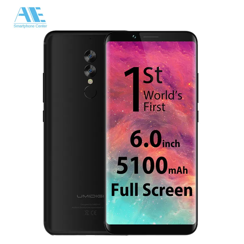 UMIDIGI S2 Helio P20 Octa core 6 0 дюймов 18:9 5100 мАч 4 г Оперативная память 64 Встроенная Android 13MP + 5MP