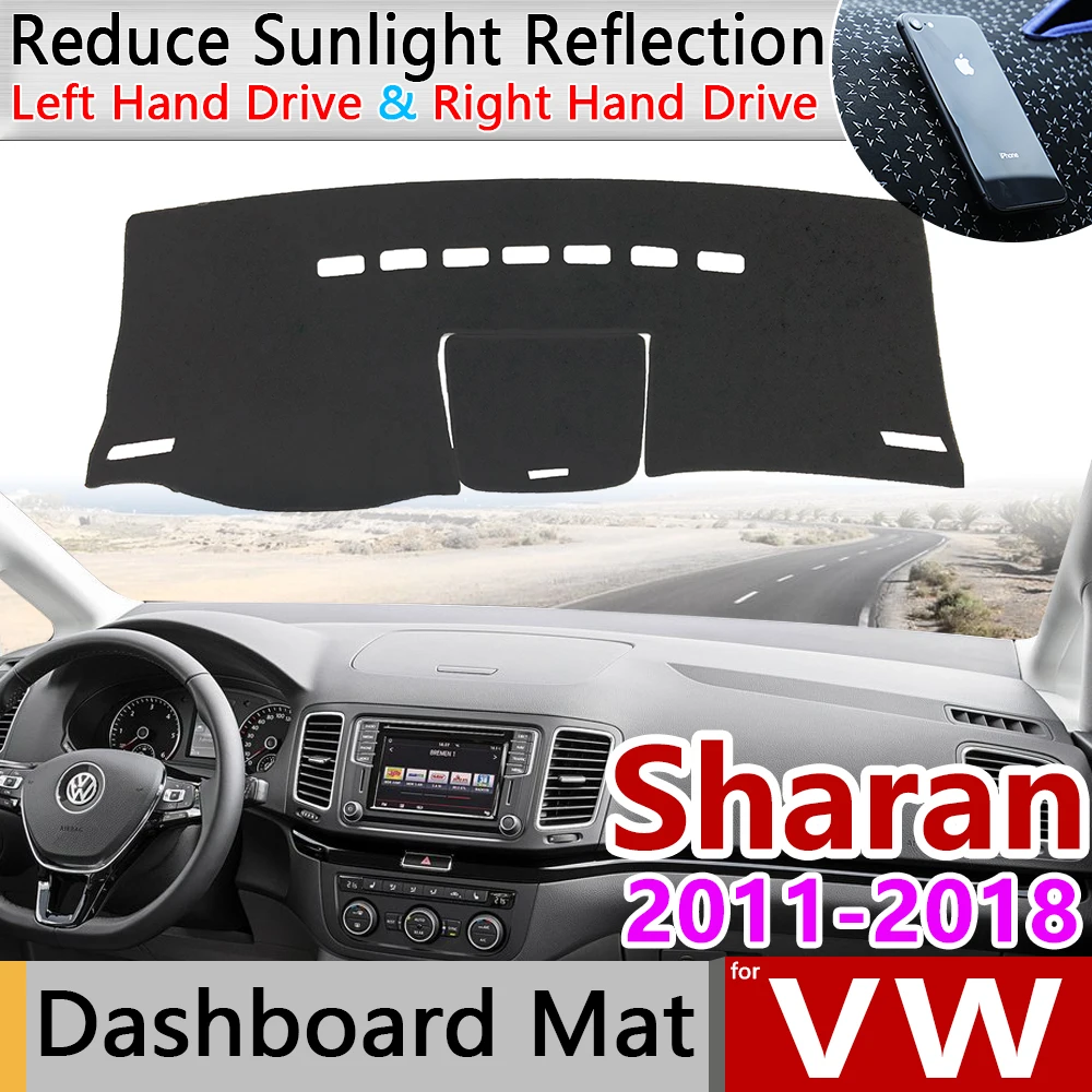 

for Volkswagen Sharan 7N SEAT Alhambra 2011~2018 MK2 VW Anti-Slip Mat Dashboard Cover Pad Sunshade Dashmat Accessories 2013 2014