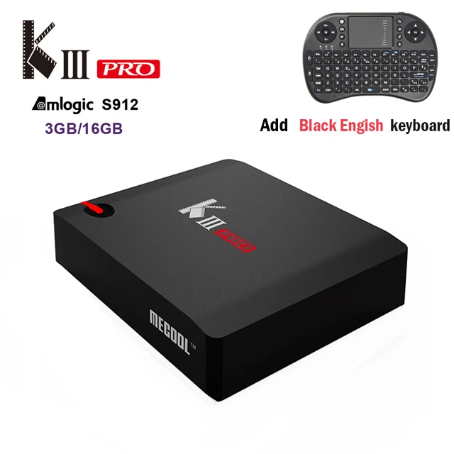 MECOOL KIII PRO DVB-S2 DVB-T2 DVB-C Android 7,1 tv Box 3GB 16GB K3 Pro Amlogic S912 4K BT4.0 Поддержка 2,4G/5G wifi CCAM IP tv - Цвет: KIII BOX -I8-E