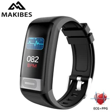 Makibes C20S, браслет на запястье для измерения артериального давления, монитор сердечного ритма, ЭКГ PPG, умный браслет, часы, фитнес-трекер, браслет для здоровья