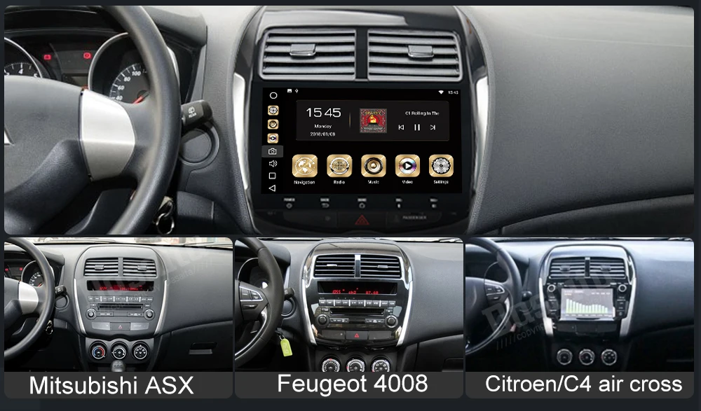 Best Android 9.0 Head Unit for Mitsubishi ASX 2010 2011 2012 2013 2014 2015 GPS Device Multimedia Radio Player 10.2" HD IPS TDA7850 0