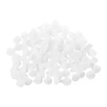 100 Pcs Hot Sale Home Furniture Decor 5 mm White Plastic Hole Drilling Cover Picture Hanger Screw Plug