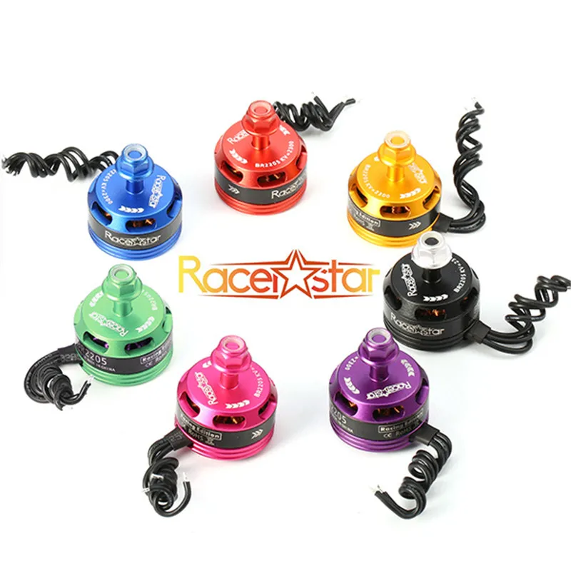 4 шт. 4x Racerstar гоночный Edition 2205 BR2205 2300KV 2-4S бесщеточный мотор черный с сенсорным экраном для 210X220 250 280 беспилотный гоночный Квадрокоптер на дистанционном управлении