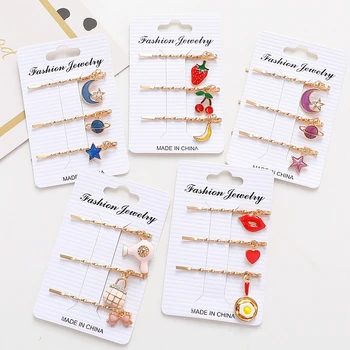 

3Pcs/Set Ins Fashion Star Metal Hair Clip Hairband Comb Bobby Pin Barrette Hairpin Headdress Accessories Beauty Styling Tools