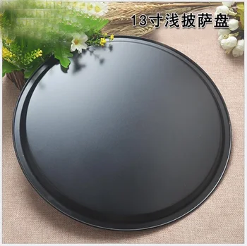 

13 inch Round Cake Pans Mold Stainless steel Household Cupcake Bake Baking Mould Pizza Pan DIY Kitchen Tool