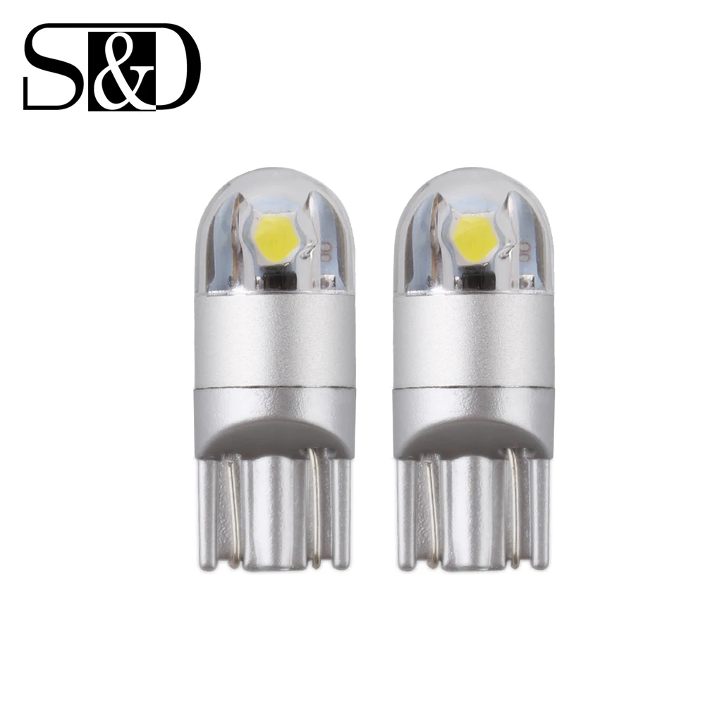Светодиодные лампы T10 2 шт. светодиодные белого цвета 168 501 W5W Клин 3030 2SMD внутренние