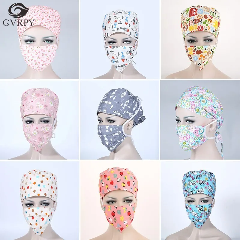

Cotton Printing Operating Room Mask Hospital Laboratory Beauty Salon Dental Clinic Pharmacy Doctor Nurse Medical Mask Unisex