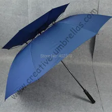 3 шт/лот настоящие двухслойные 210 т понджи Гольф Зонты стекловолокно Авто Открытый, анти-гром, антистатические, цвет случайный выбор