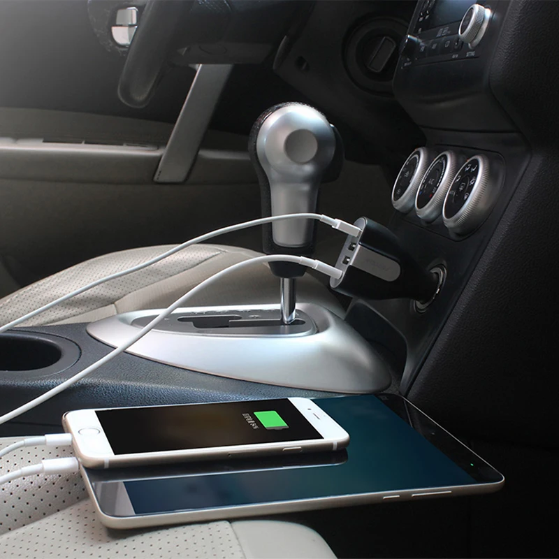 Seenda QC 3.0 50 W شاحن سيارة 4 ميناء نوع-C USB للهاتف المحمول سيارة-مهايئ شاحن سريع/سريع شحن ل فون باد اللوحي