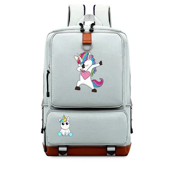 

Dab Unicorn Backpack Students Daily Backpack Fashion Cool High Quality Daily Rucksack Daily Backpack for Teens Men Women