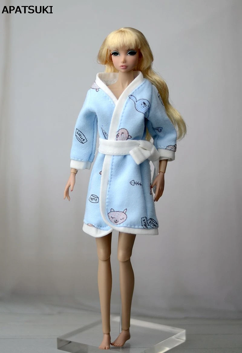 Skyblue 1/6 Одежда для кукол халат куклы Барби одежда ванной костюм зимняя Пижама 1:6