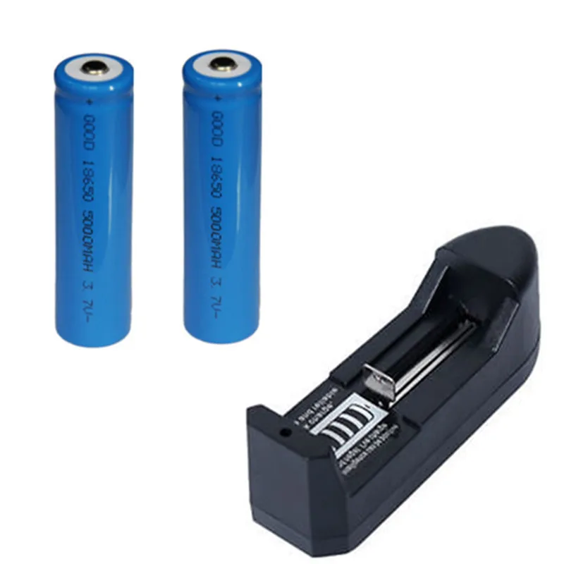 

Free shipping 2PCS 18650 5000mAh Rechargeable Battery+AAA AA 18650 14500 10440 Rechargeable Battery Universal Charger