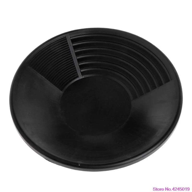 

New Plastic Gold Basin Nugget Mining Pan Dual Riffle Dredging Prospecting River Tool