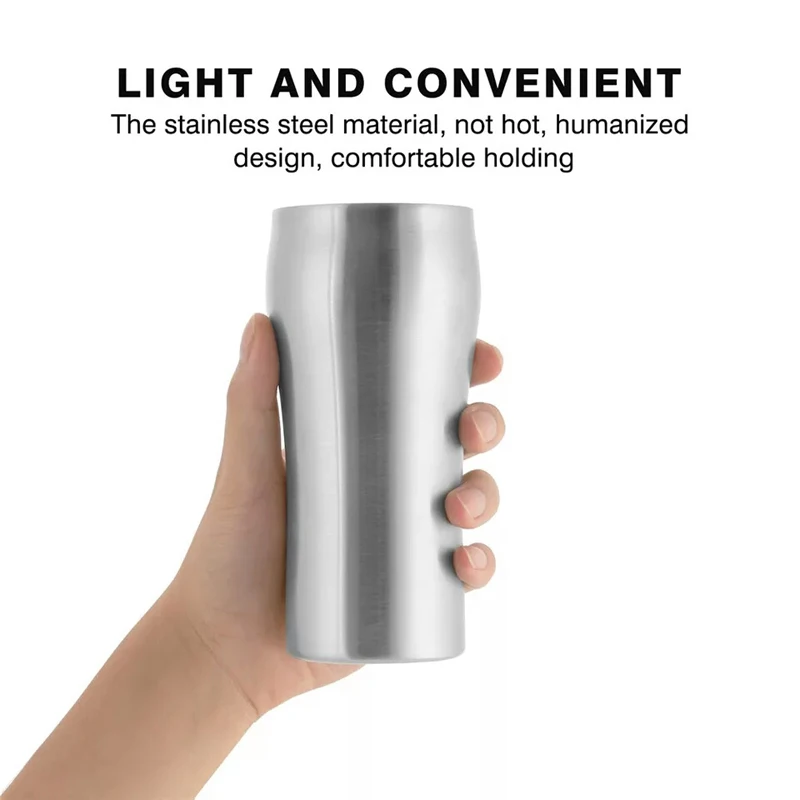 Ideal Drinkware Beverage Cup for Hot Coffee Iced Beer Stainless Steel Double Wall Vacuum Insulated Mug (9)