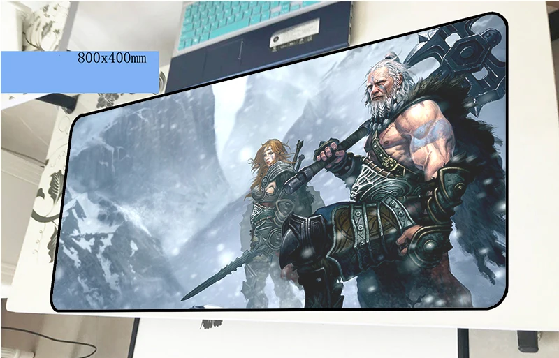 Tyrael mousepad gamer Gorgeous 800x400x2mm gaming mouse pad Cartoon font b notebook b font pc font
