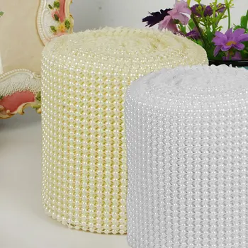 

New Pearl Ribbon Mesh Banding Wedding Cake Craft Trim decoration bridal beads