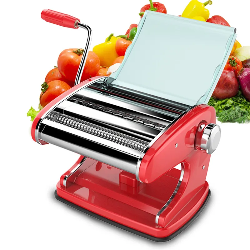  Stainless Steel Kitchen Household Pasta Making Machine Manual Noodle Maker Hand Operated Spaghetti  - 32946425692