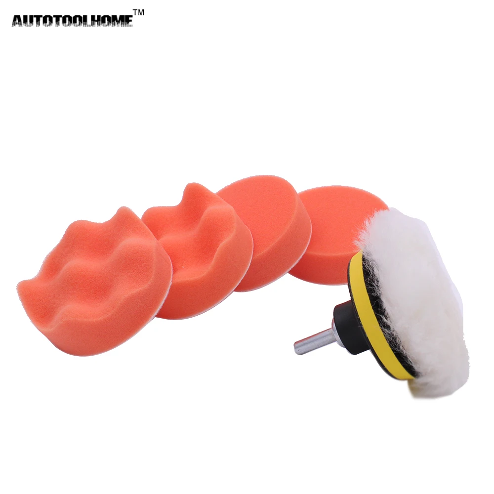 7Pcs 3cinch Buffing Sponge Pads Kit for Car Polishing Waxing Sealing