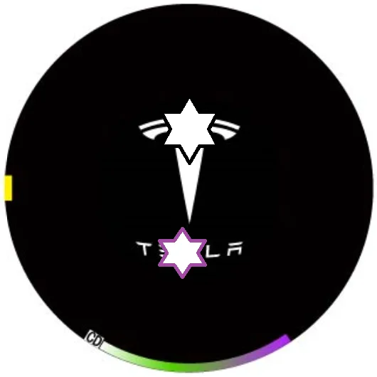 YY пара для TESLA модель S Автомобильный Дверной фонарик-проектор изображений светодиодный логотип Добро пожаловать Свет для TESLA модель 3/S/X/Y - Испускаемый цвет: A2