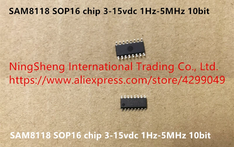 

Hot spot SAM8118 SOP16 chip 3-15vdc 1Hz-5MHz 10bit quality assurance