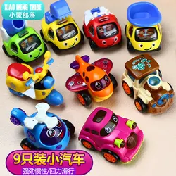 Детская Игрушечная машина, мальчик возвратный автомобиль, инерционный автомобиль, инженерный автомобиль, самолет, поезд, ребенок