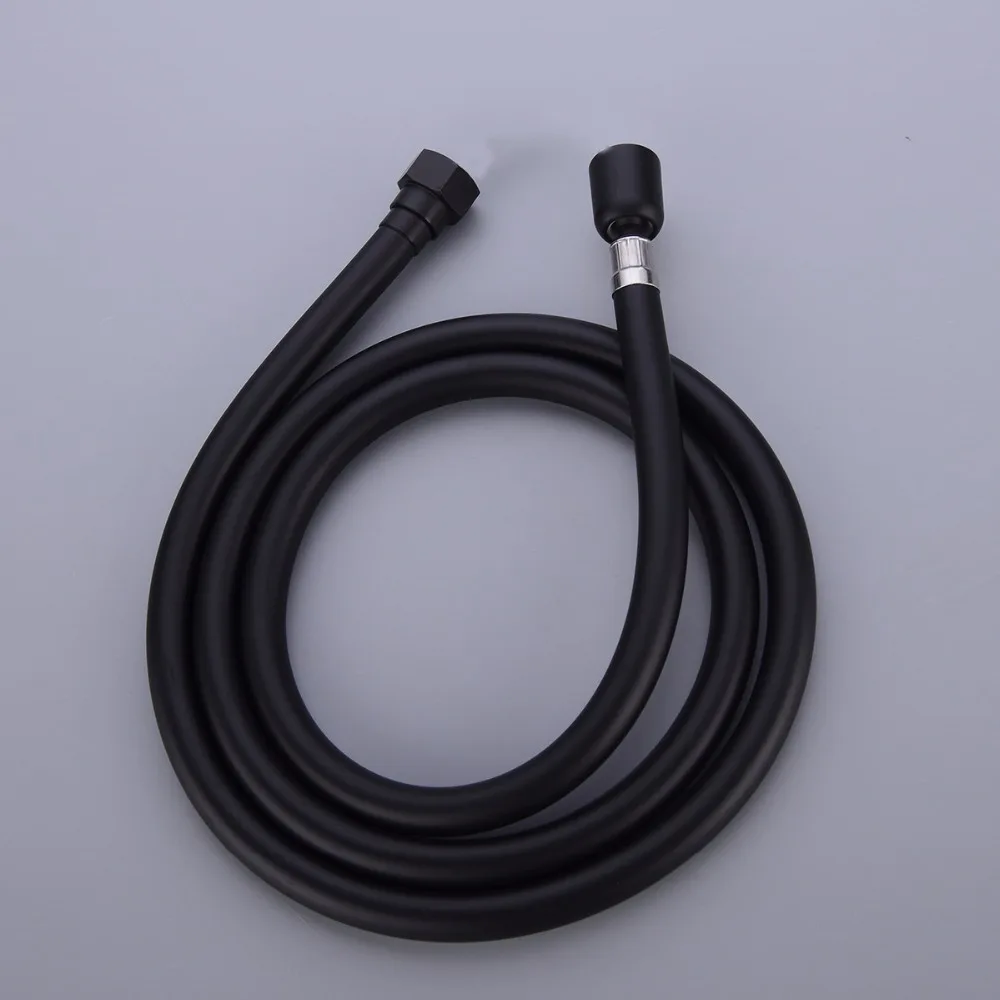High Quality Anti-winding PVC Handheld Shower Head Hose 360 degree rotating connector head Silver or Matte Black | Обустройство дома