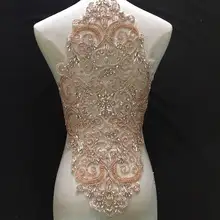 Bodice Rhinestone Embellishment Rhinestone Applique Beaded Necklace Heavily Beaded Rhinestone Full Crsytal Applique rhinestone