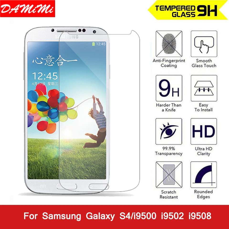 2.5D 9 H закаленное Стекло для Samsung S4 i9500 взрывозащищенный Экран протектор Galaxy S5