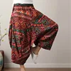 Femmes bohème Sarouel Femme Harem pantalon Boho Chic imprimé pantalon large jambe 2022 été grande taille lâche Hippie pantalon ► Photo 2/6