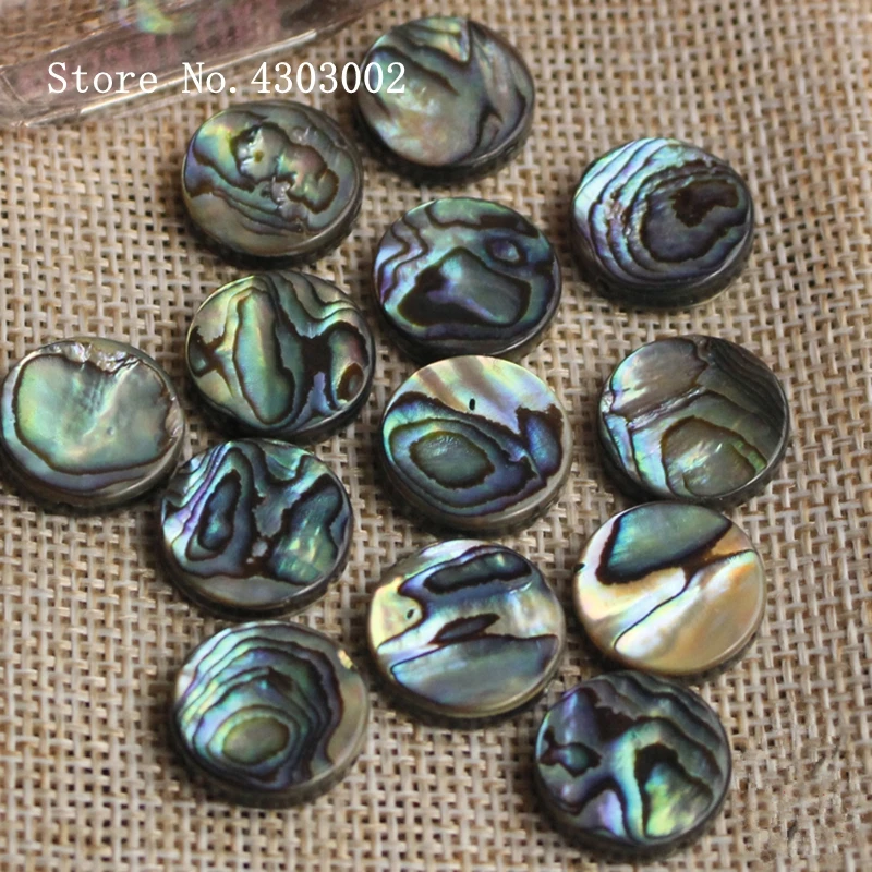 

50pcs/lot Natural Round Abalone Shell Mother of Pearl shell for DIY Earrings Jewelry Round Cut Abalone MOP Pearl shell