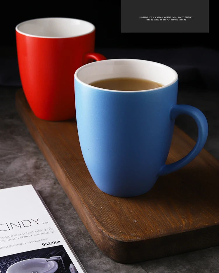 Макарун цвет керамическая глазурь яркий или матовый кафе эспрессо латте Кофе Кружка Офис чистоты капучино чашка для завтрака молока стакан