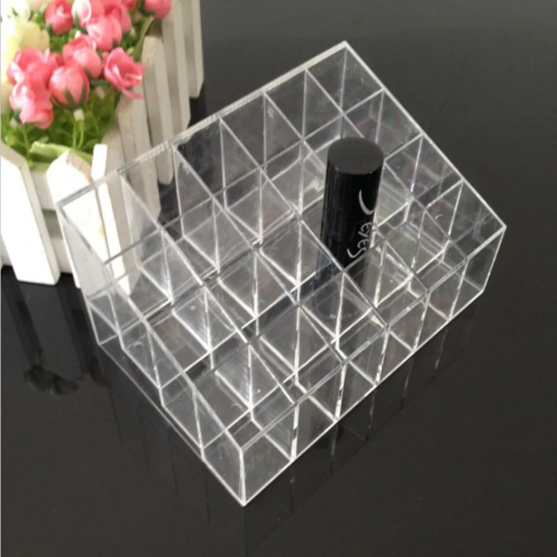 24 Grid Ring Necklace Bracelet Earrings Acrylic Jewelry Organizer Storage Box Holder Jewelry Accessories Packaging Display