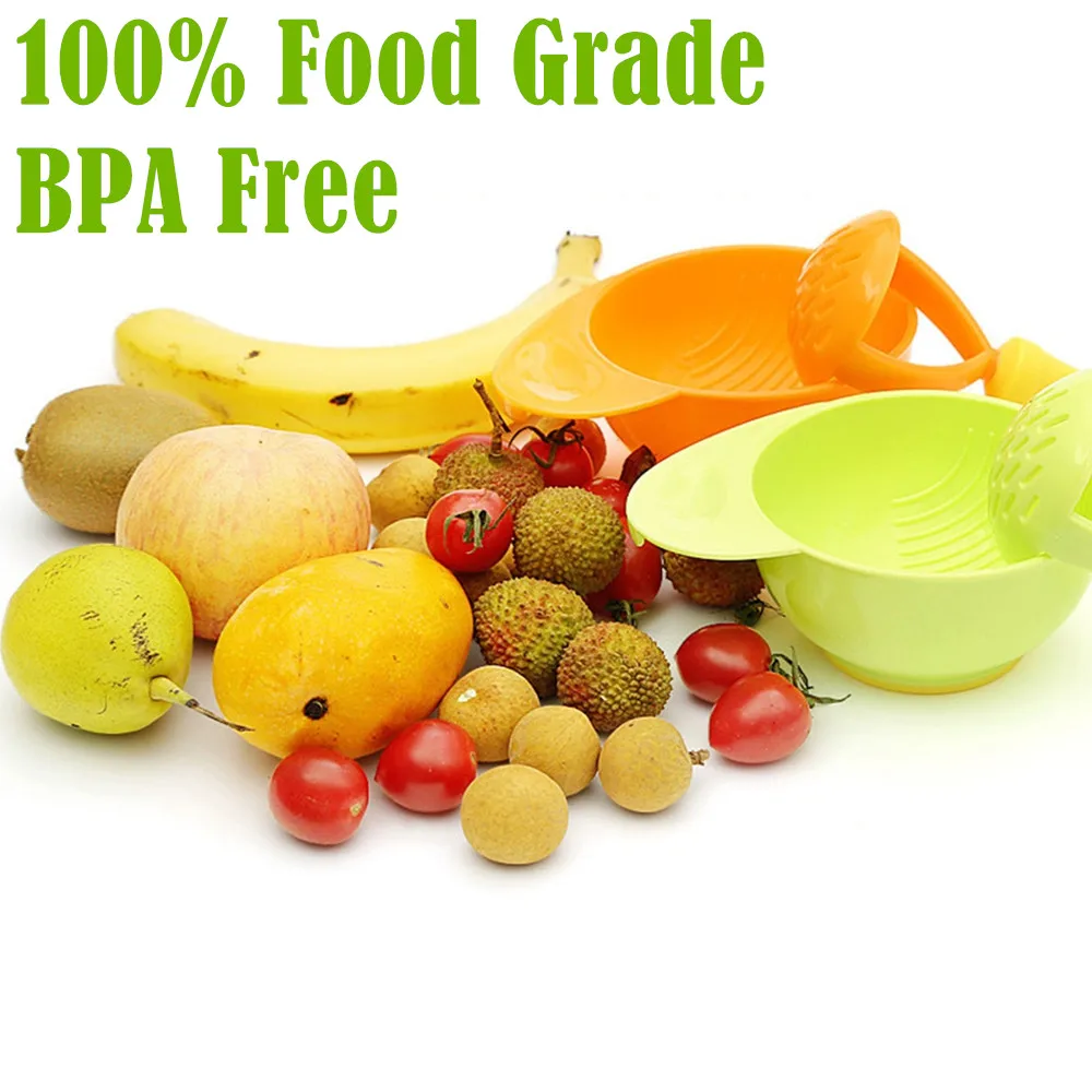 

BPA Free! 100% Food Grade Toddler Fruit Food Grinder Bowl of Baby Food Maker Baby Food Manual Baby Food Grinder Baby Food Mill