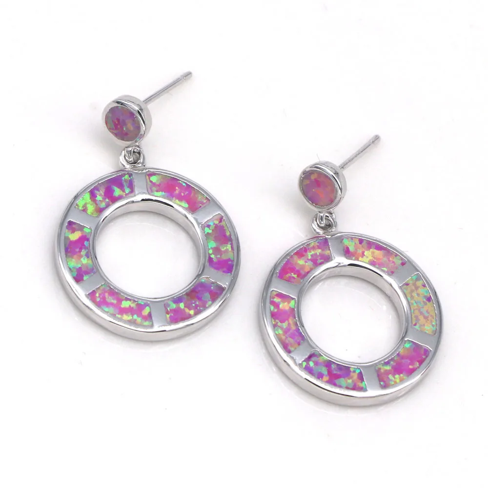 purple opal earrings