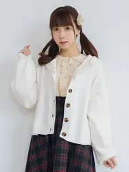 Принцесса сладкий Лолита свитер осень и зима эксклюзивный оригинальный японский колледж ветреный свободный хлопковый толстый свитер LG013