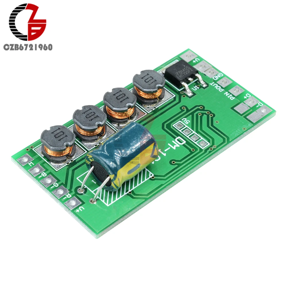 

12V 24V DMX512 Decoder Board 600mA 72W 4 Channel Decoding Driver Control Module 12-24V for RGB LED Stage Light Disco Par Light