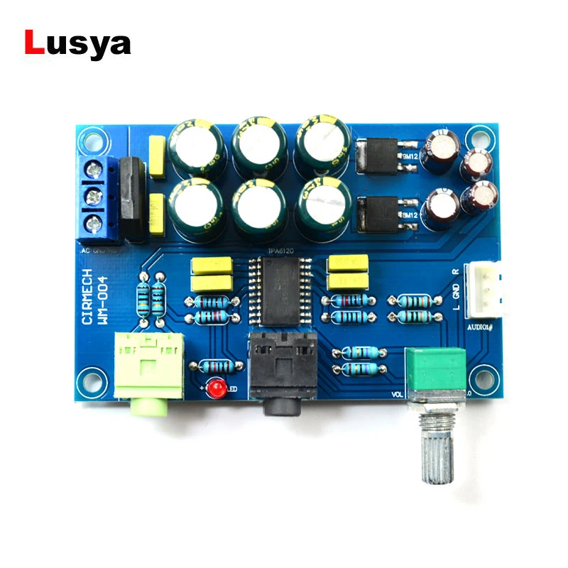 

TPA6120 Hifi Headphone Amplifier Board TPA6120A2 Hifi Zero Noise Amplificador Board DIY /Finished F7-013
