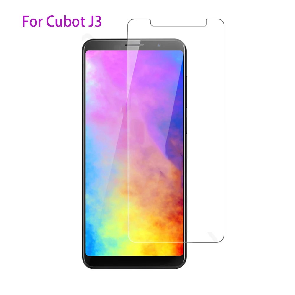 

2Pcs Naxtop 2.5D Tempered Glass Screen Protector For Cubot Quest J3 Pro King Kong 3 Power X18 Plus X19 J7 -Transparent