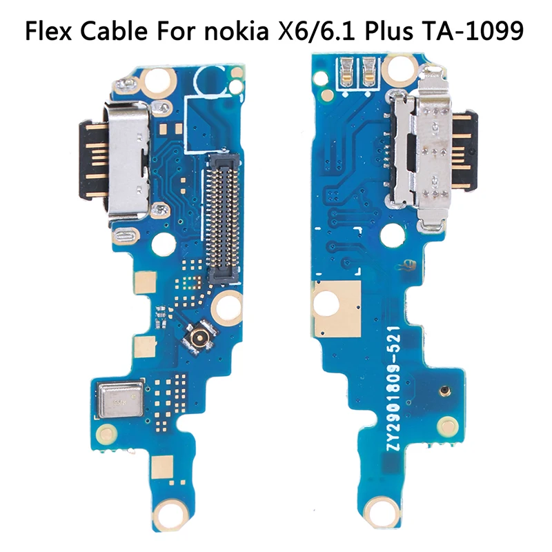 Type-C usb зарядный порт док-станция разъем плата для зарядки гибкий кабель для Noki X6/6,1 Plus 1 шт