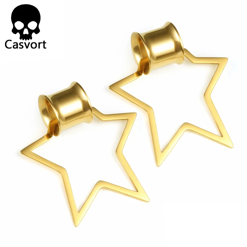Casvort новые съемные Висячие ушные вкладыши в виде пентаграммы ювелирные изделия