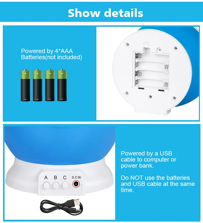 LED Projector Night Light Novelty Luminous Toys Rotating Star Lamp Battery USB Night Lamp For Creative Birthday Gift Party (7)